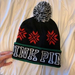 pink beanie